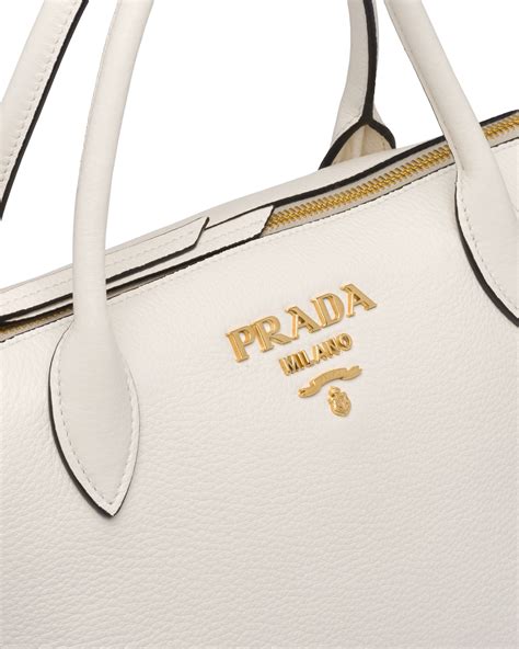 prada cream leather bag|Prada leather bags women.